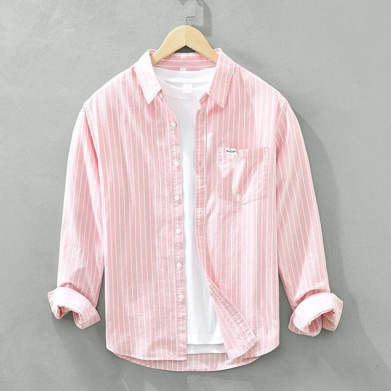 Marea Striped Shirt in Premium Linen