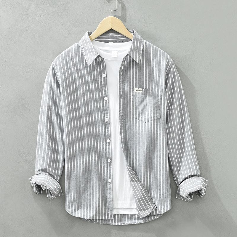 Marea Striped Shirt in Premium Linen