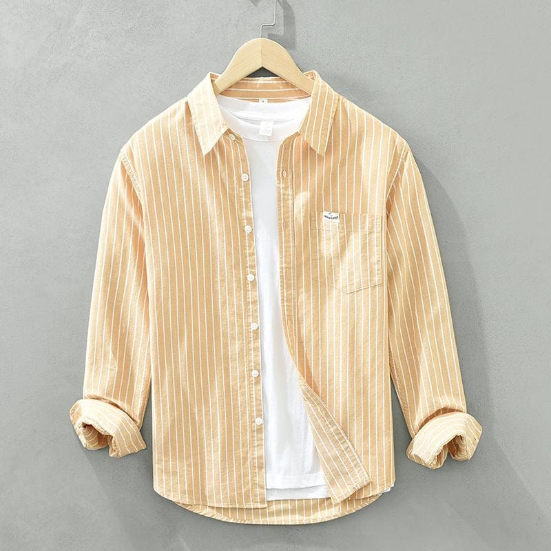 Marea Striped Shirt in Premium Linen