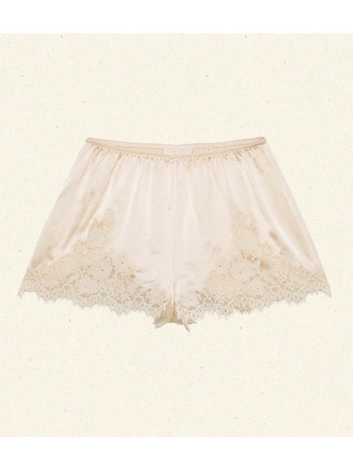 Bella | LaceTrimmed Satin Pajama Set