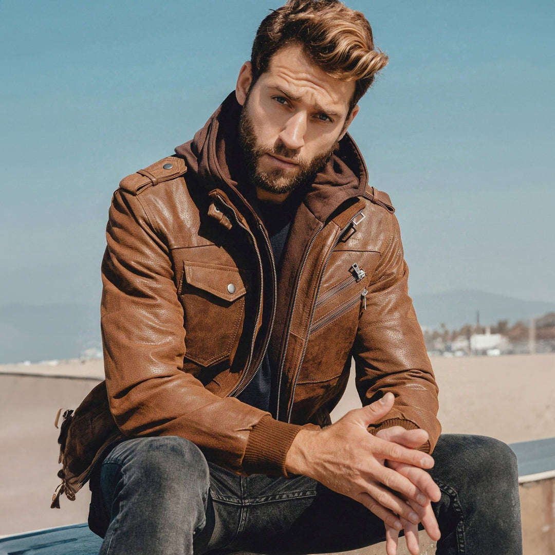Benjamin | Winter Leather Jacket