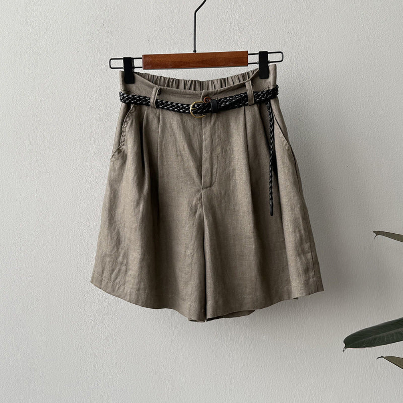 KAYLA STYLISH LINEN SHORTS