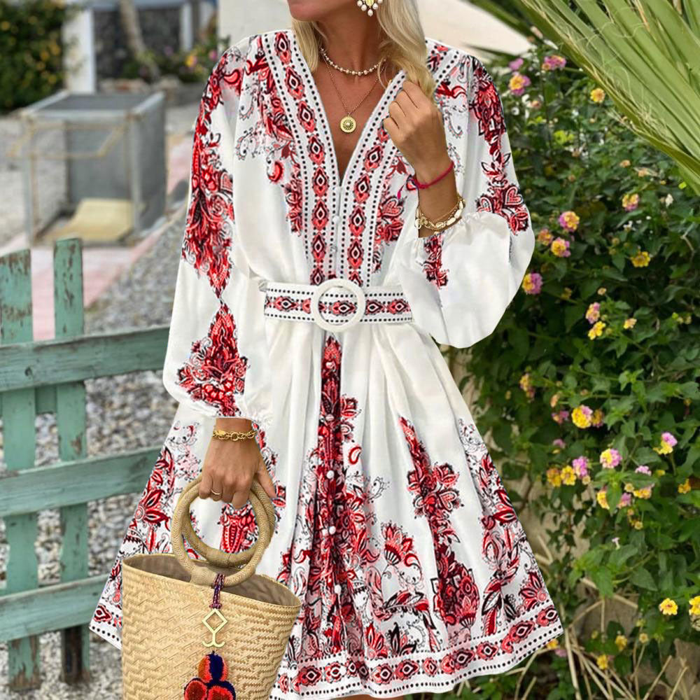 Charlotte™ - Bohemian Long Sleeve Dress