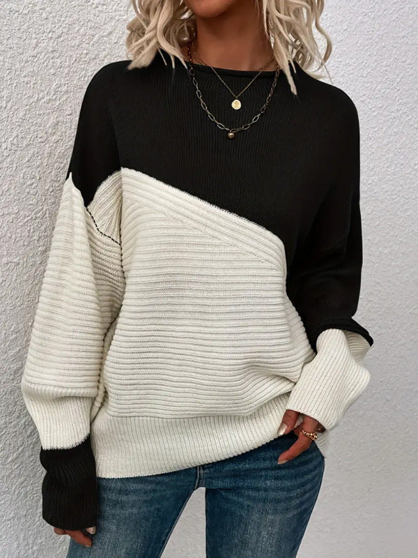 KARA™ - Casual Long Sleeve Round Neck Sweater