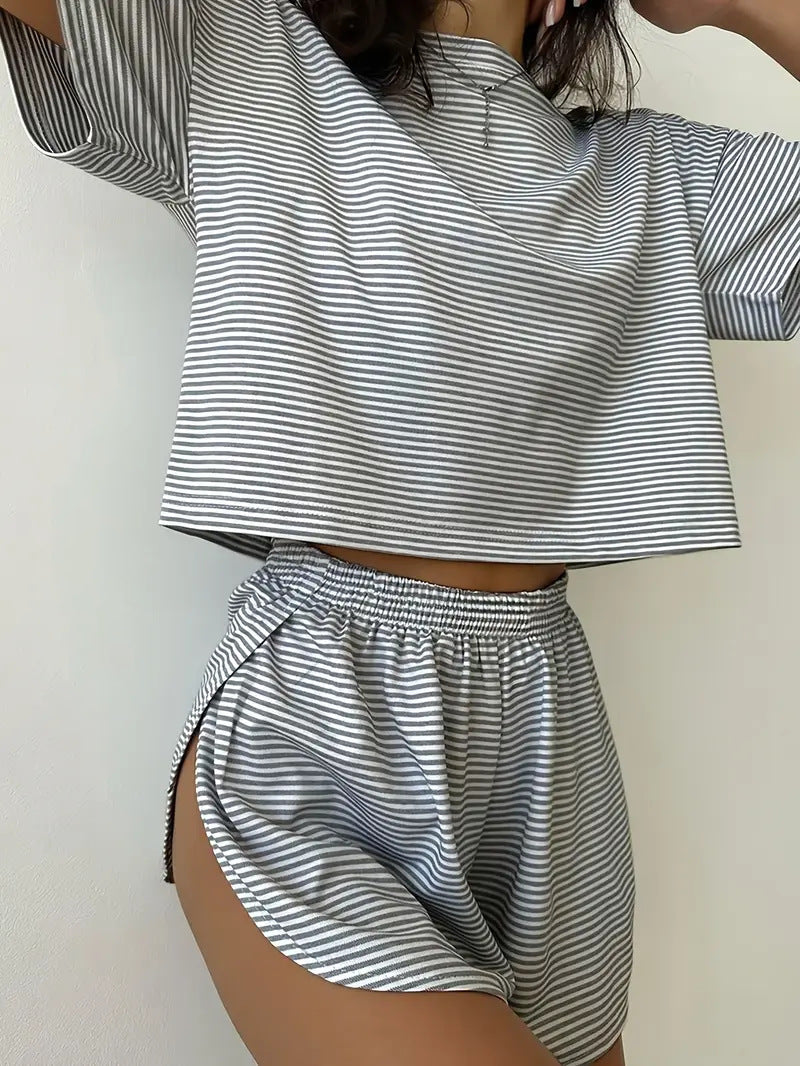 RIZALINA™ – Comfy Short Sleeve Loungewear Co-ord
