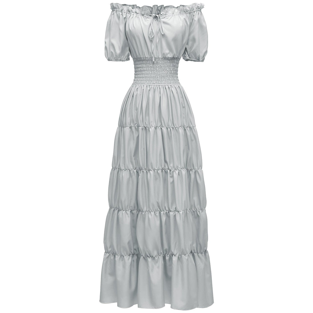 AIZA™ – Classic Corset Long Retro Maxi Dress