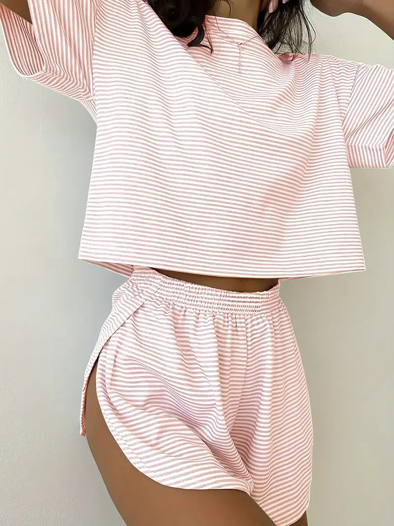 RIZALINA™ – Comfy Short Sleeve Loungewear Co-ord
