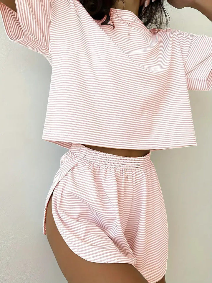 RIZALINA™ – Comfy Short Sleeve Loungewear Co-ord
