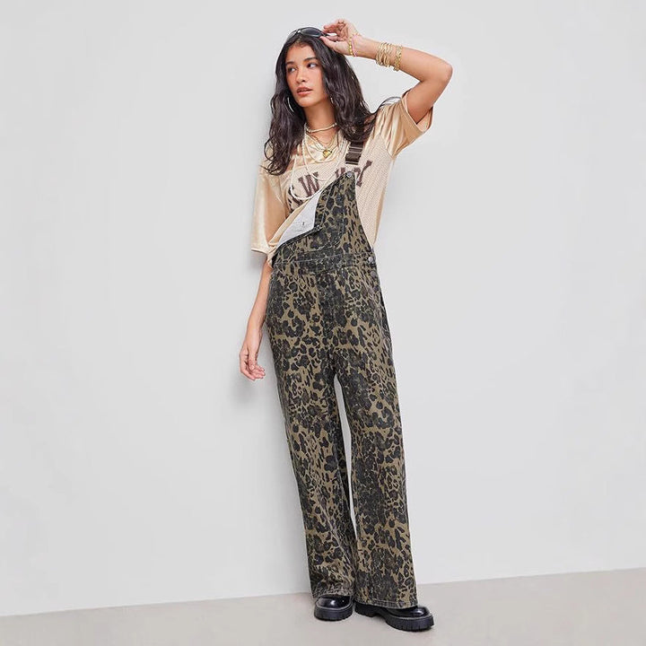 BLANCA™ – Retro Statement Wide-Leg Leopard Jumpsuit