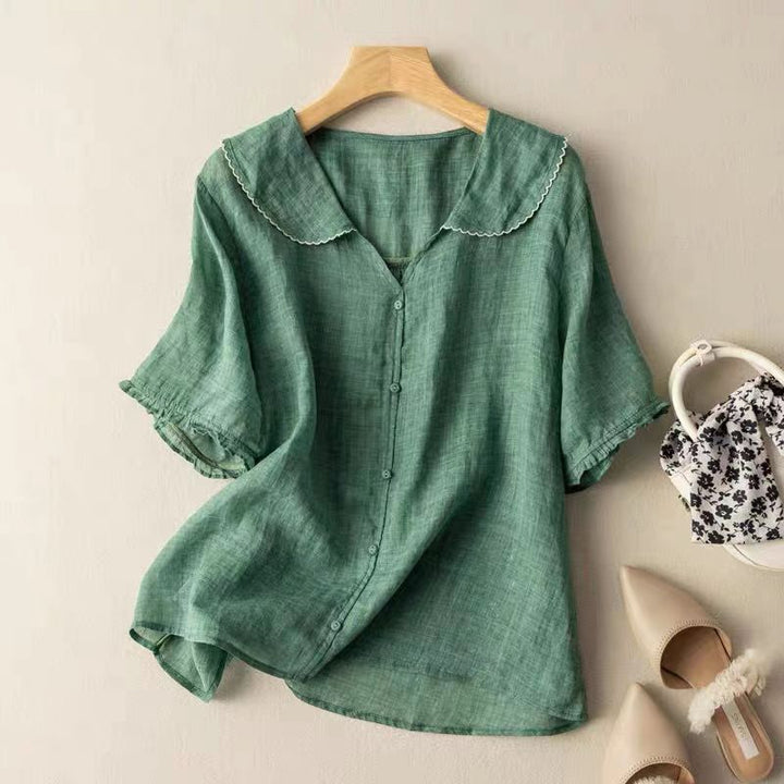 ADELE LINEN BLOUSE