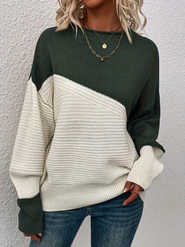 KARA™ - Casual Long Sleeve Round Neck Sweater