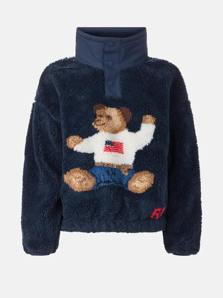 Teddy | Blue Teddy Bear Graphic Sweatshirt