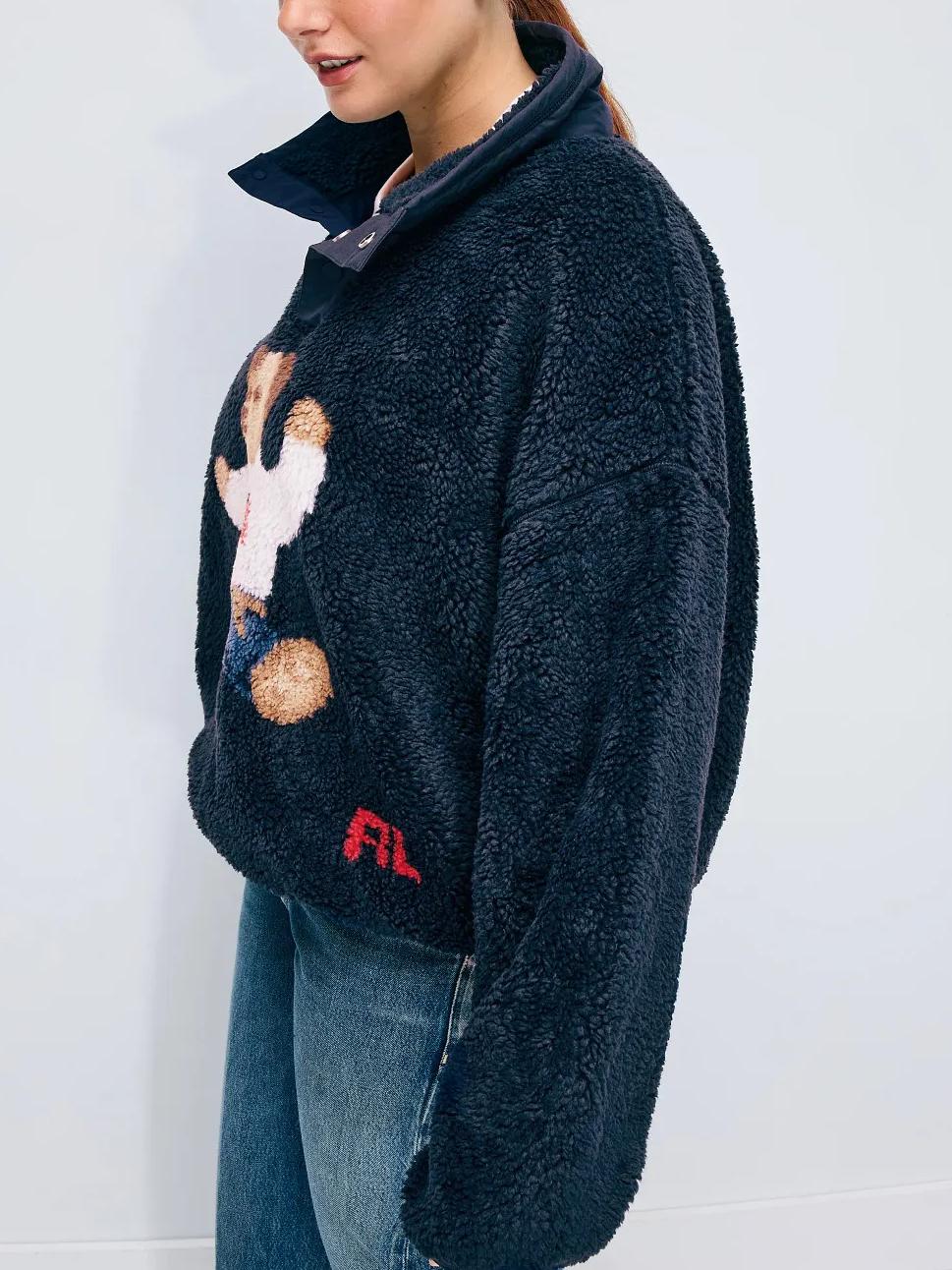 Teddy | Blue Teddy Bear Graphic Sweatshirt