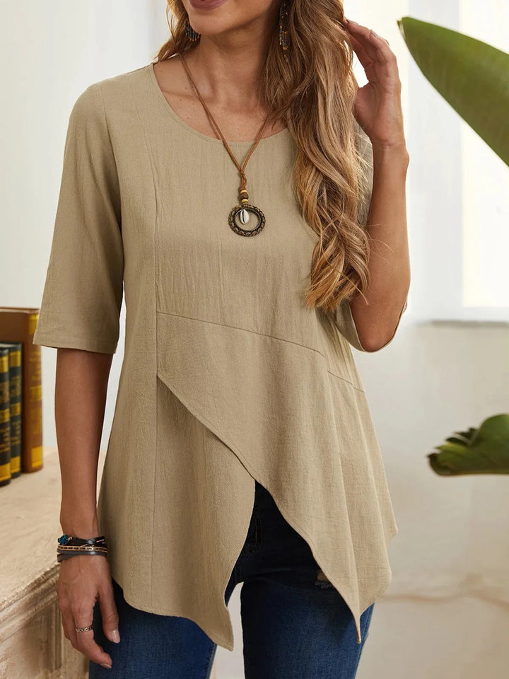 Sophia™ - Comfy Linen Blouse
