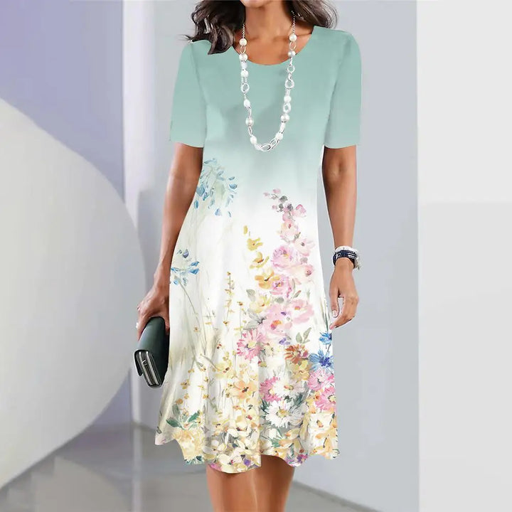 Olivia™ - Comfy Flower Print Dress