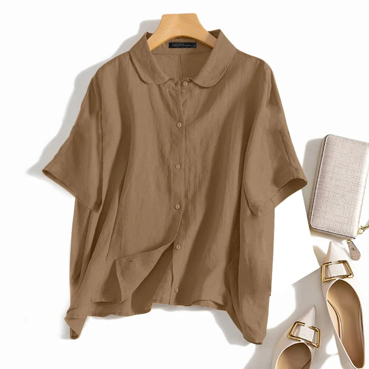 Mireille – Casual Loose-Fit Tunic Blouse