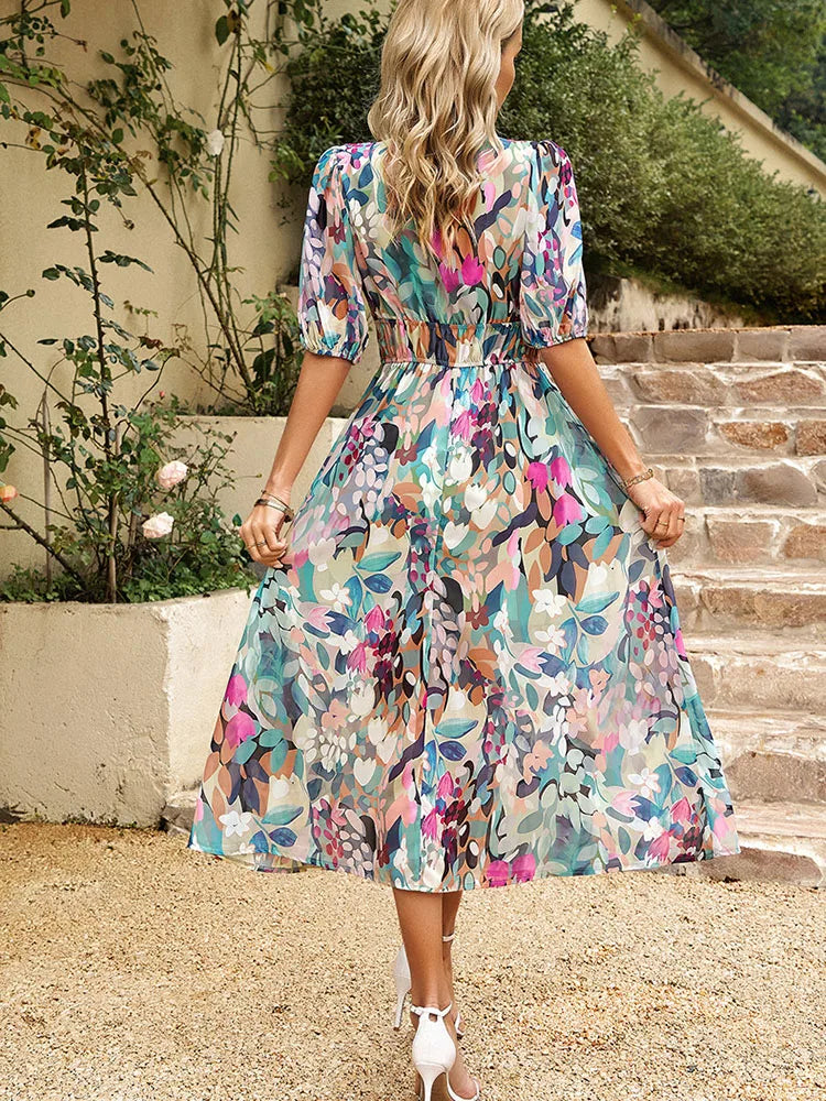 Lily™ - Elegant Floral Summer Dress