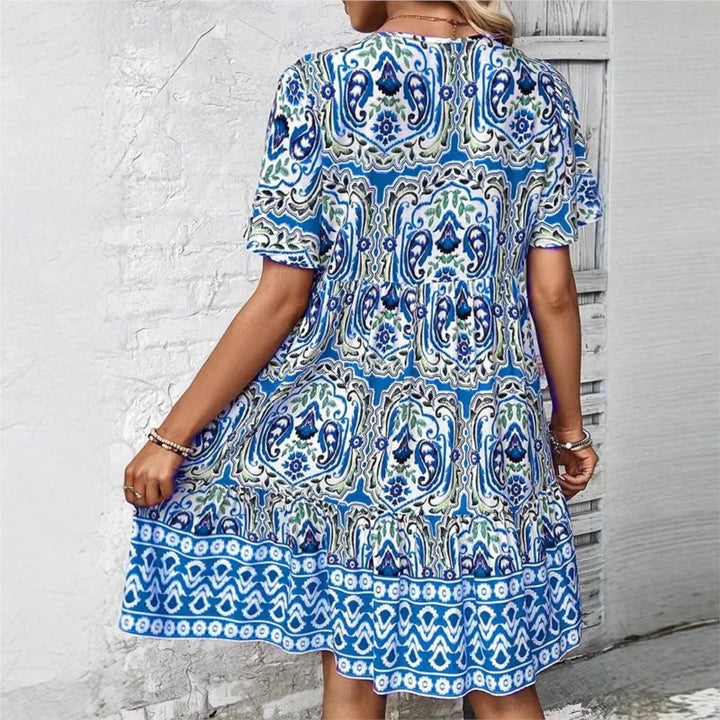 Chalise - Boho Casual Loose Spring-summer Midi Dress