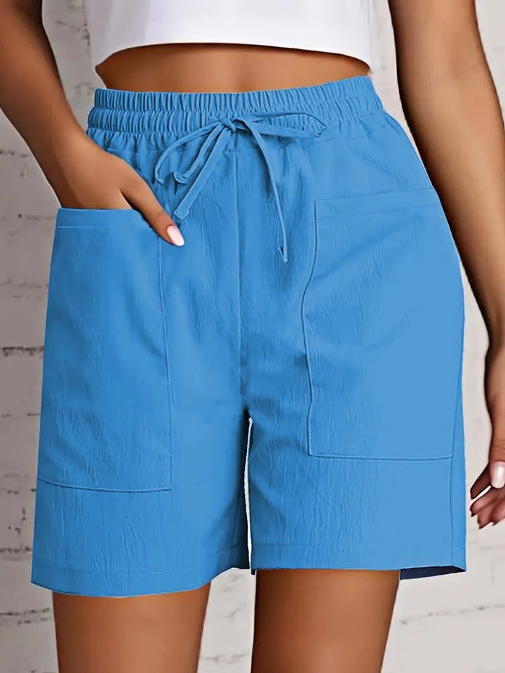 Mila | Relaxed Linen-Cotton Shorts