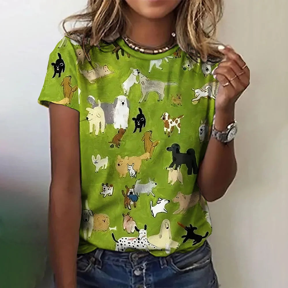 Katiya - Exclusive women's shirt with animal print