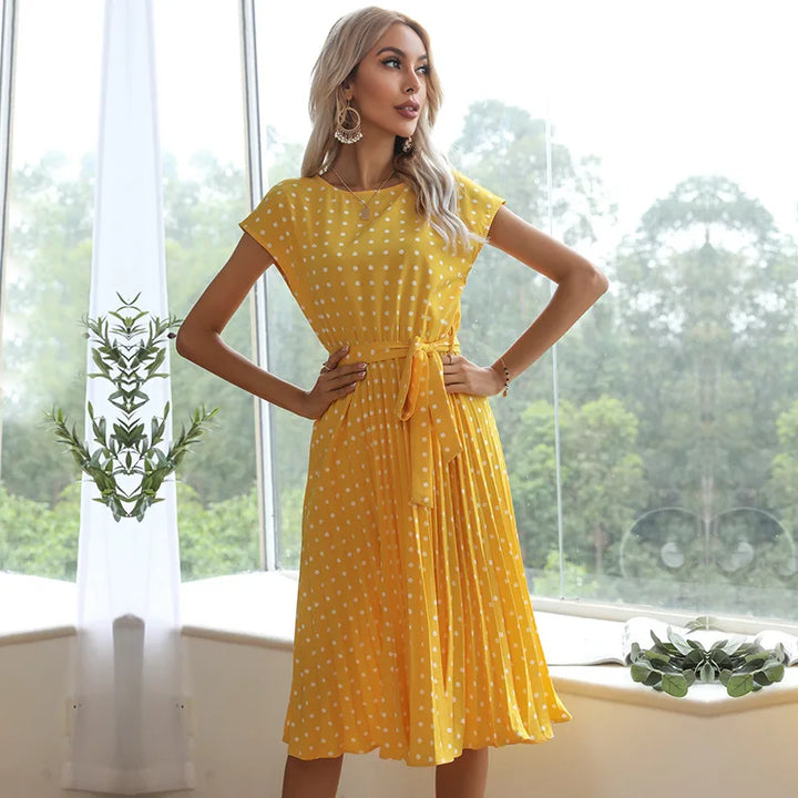 LUCY POLKA DOT MIDI DRESS