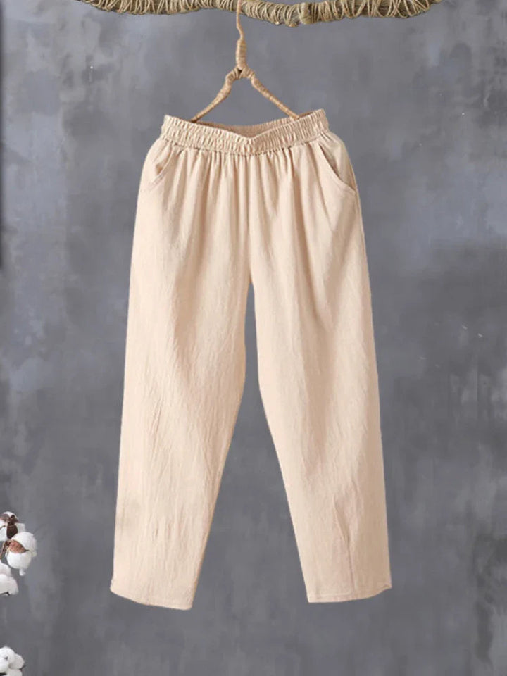 Mira – Casual Cotton-Linen Harem Pants