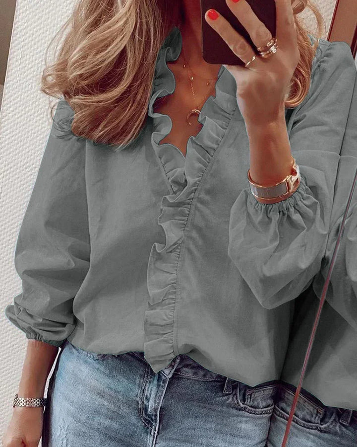 Amelia™ - Stylish Ruffled Shirt