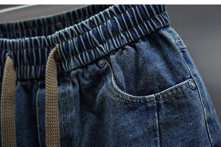 Baggy Denim Pants with Belt