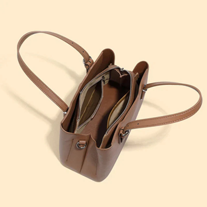 Aria™ - 3 Layers Genuine Cow Leather Shoulder Bag