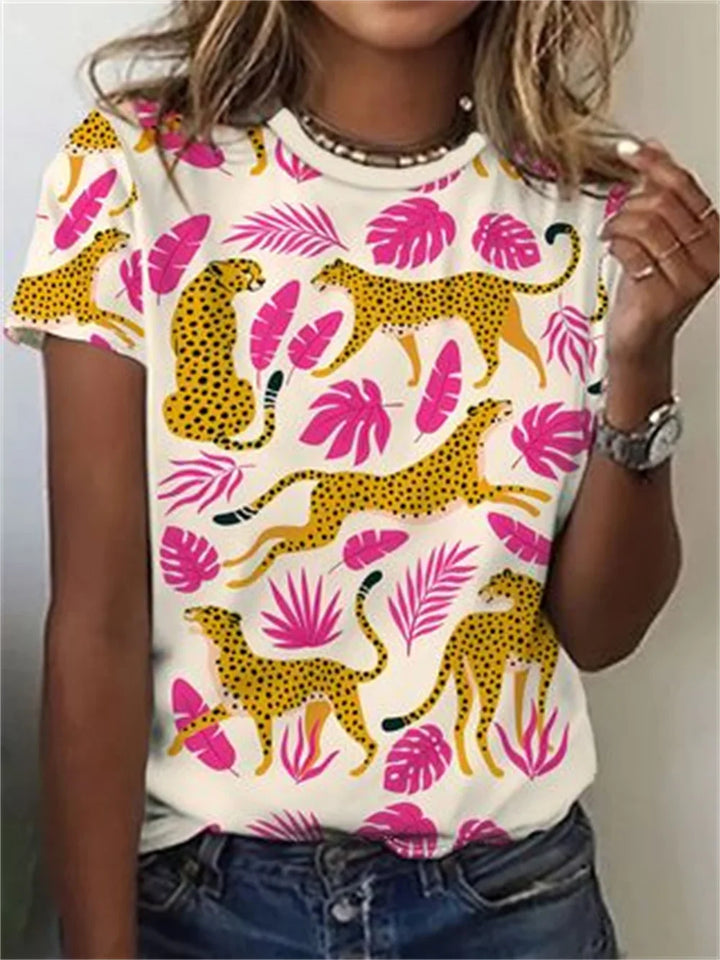 Muriella - Exclusive women's shirt with animal print