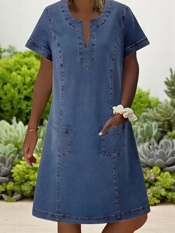 Ivory | CASUAL DENIM-STYLE DRESS