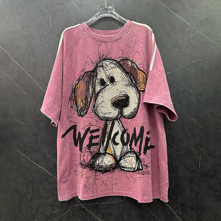 The “Pawsitively Chill” Oversized Pup Tee