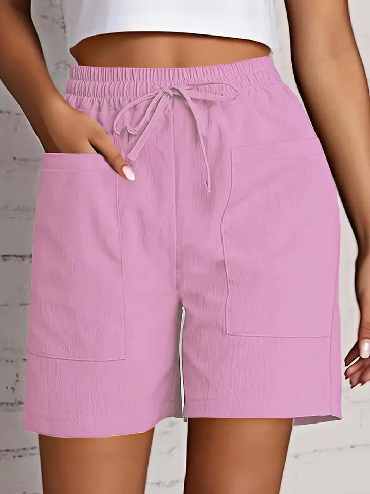 Mila | Relaxed Linen-Cotton Shorts