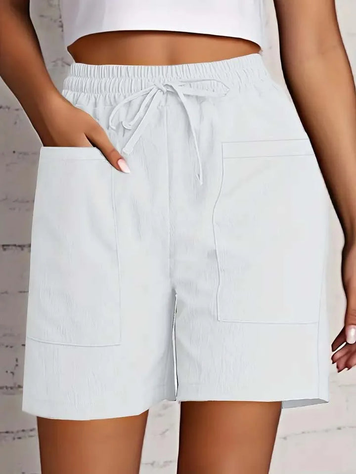 Mila | Relaxed Linen-Cotton Shorts