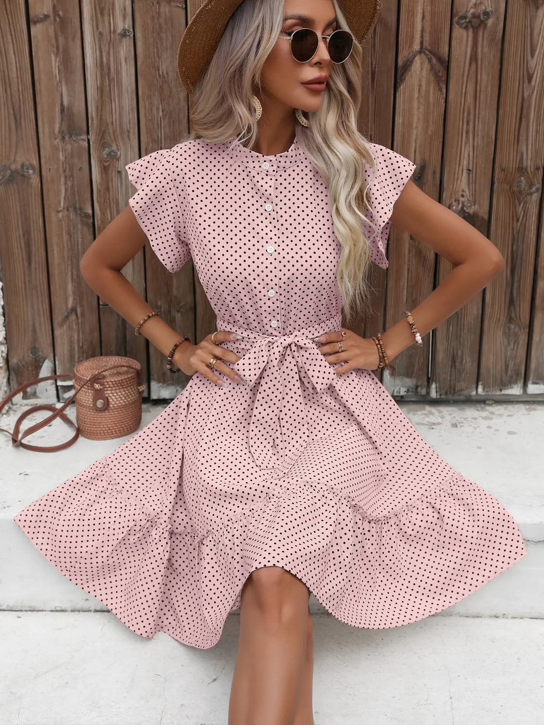 Zoe™ - Comfortable Polka Dot Dress