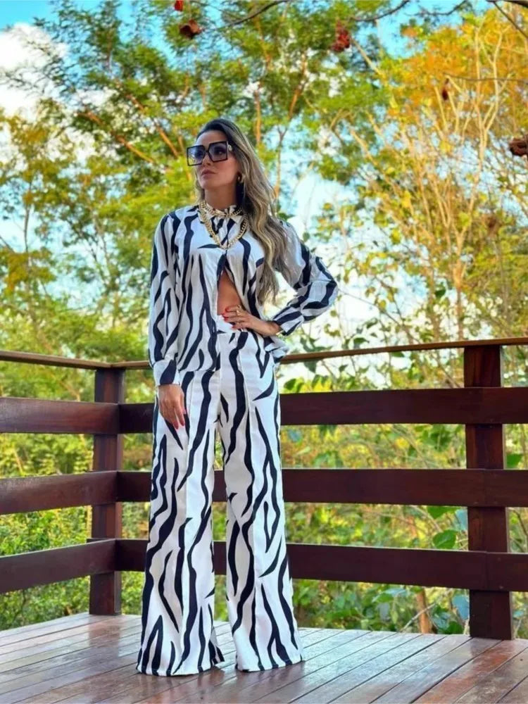 Olivia™ - Chic Floral Two-piece Set