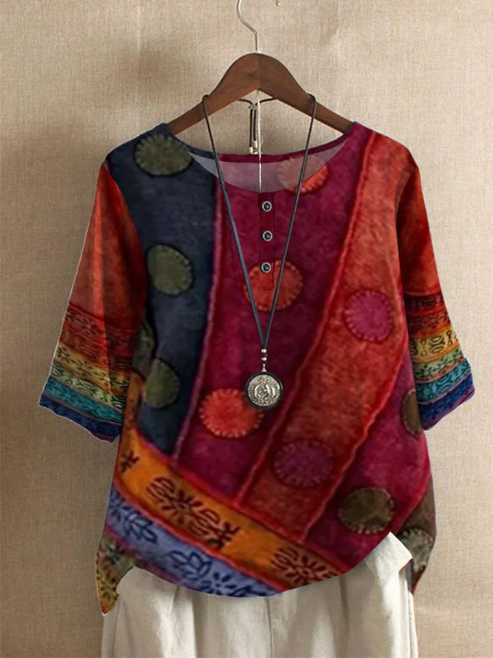 Valarie - Colorful bohemian top