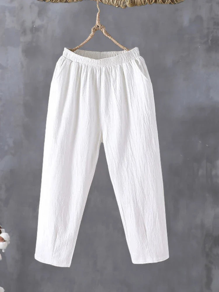 Mira – Casual Cotton-Linen Harem Pants