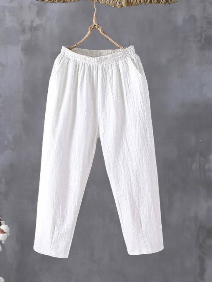 Mira – Casual Cotton-Linen Harem Pants