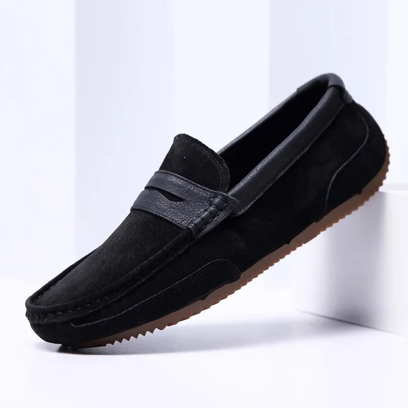 LEO - GENUINE SUEDE LOAFERS
