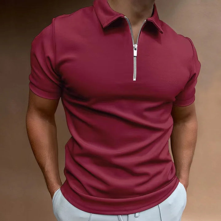 Liam™  - Classic Zip Polo Shirt