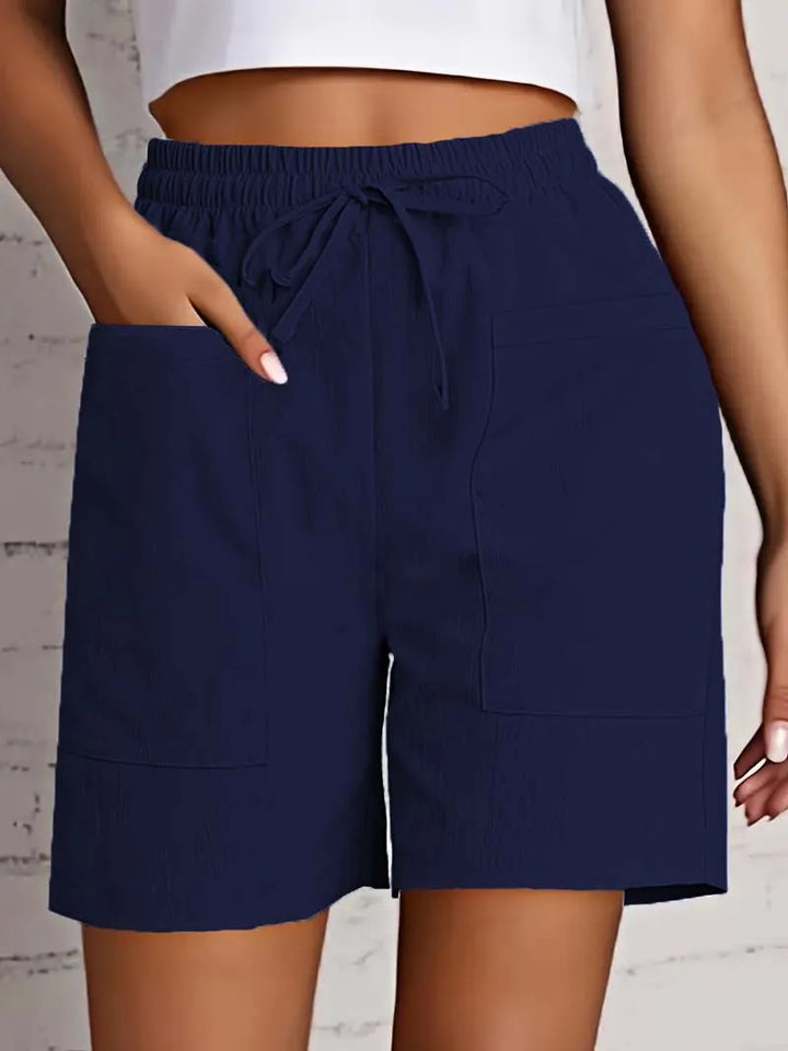 Mila | Relaxed Linen-Cotton Shorts