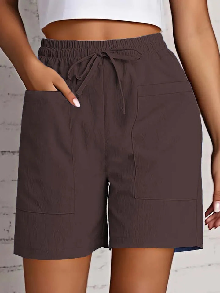 Mila | Relaxed Linen-Cotton Shorts