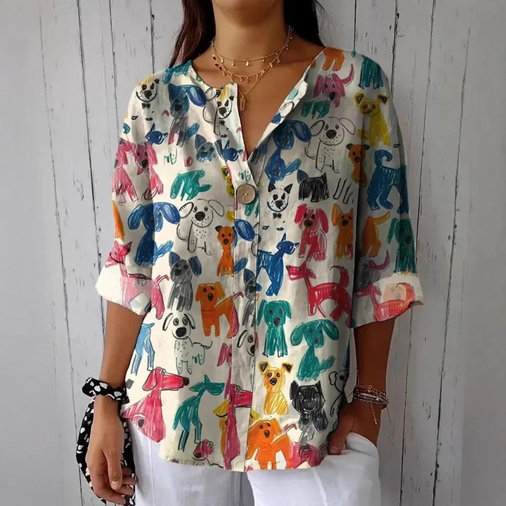 Sienna | Botanical Print Shirt