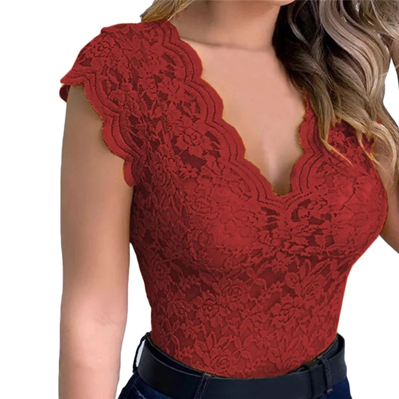 Amelia™ - Stylish Lace Blouse