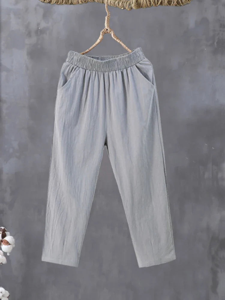 Mira – Casual Cotton-Linen Harem Pants