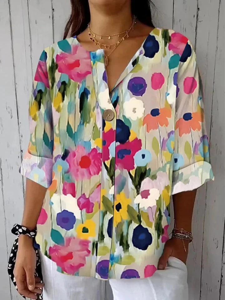 Sienna | Botanical Print Shirt