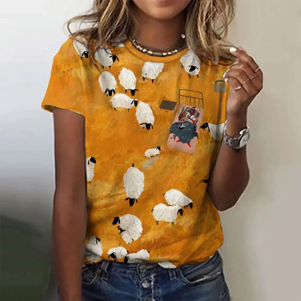 Katiya - Exclusive women's shirt with animal print