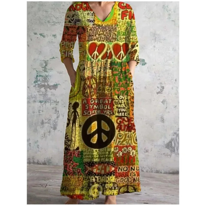 Alina – Loose-Fit Retro Lounge Dress