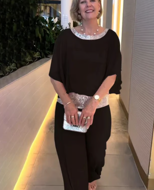 Talia – Evening Glow Two-Piece Outfit